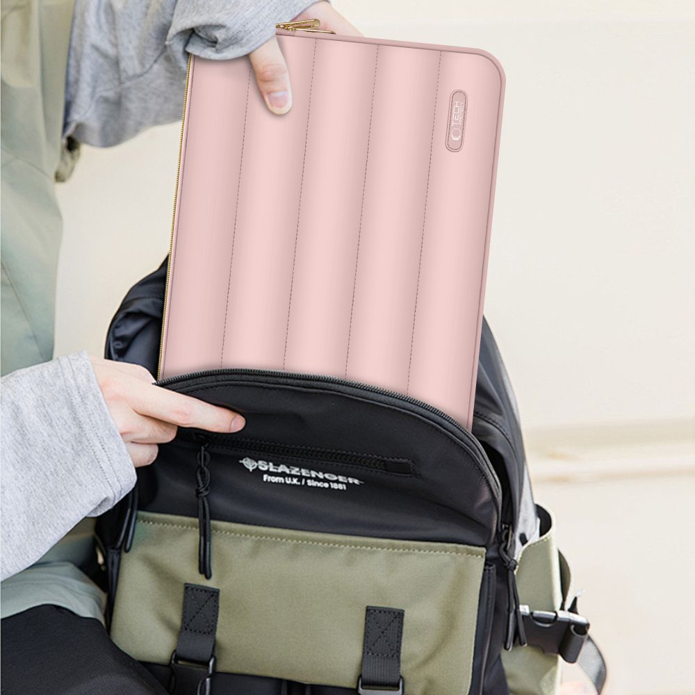 Tech-Protect Puffy nešiojamojo kompiuterio krepšys 13-14 - Rožinis -- Laptop Bags