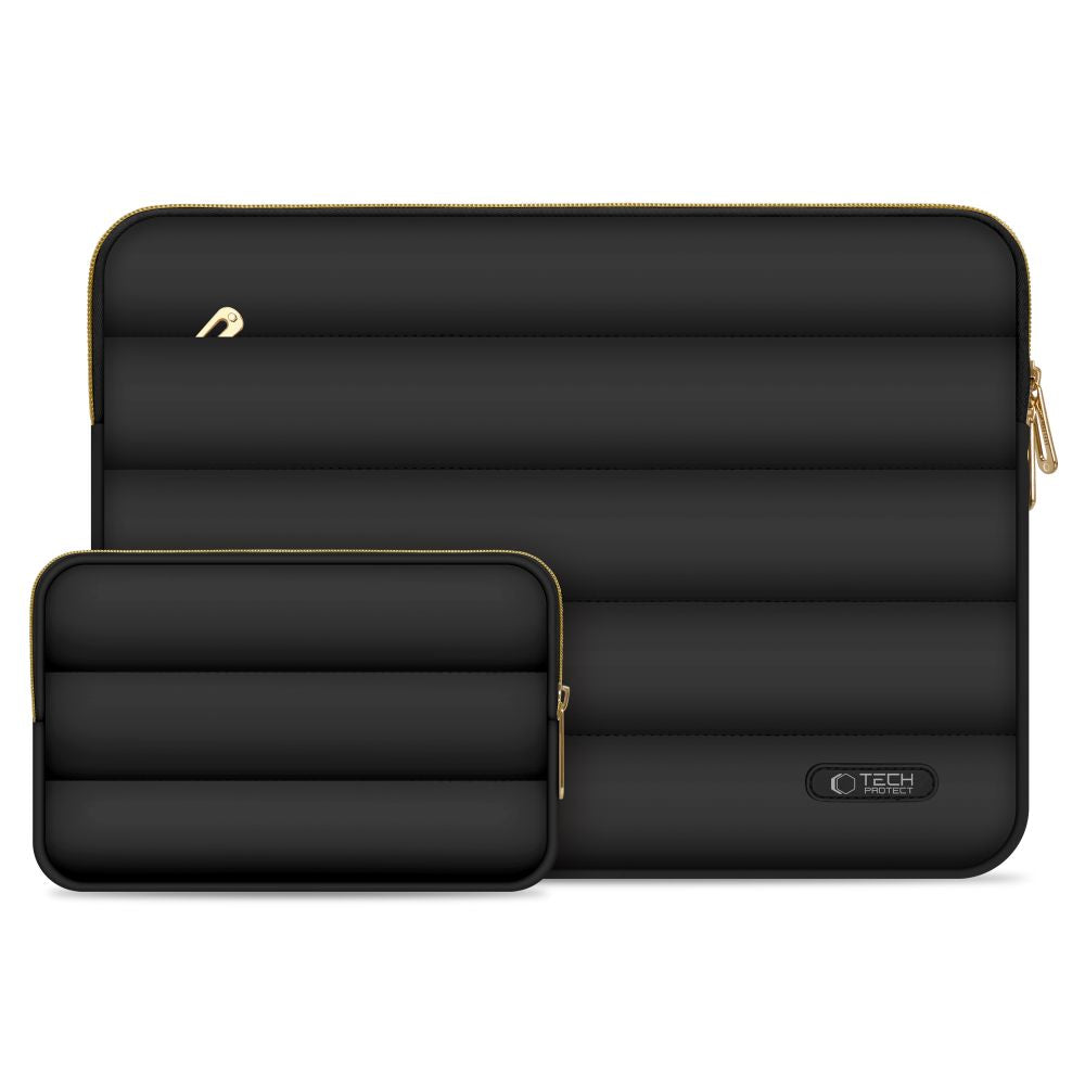 Tech-Protect Puffy 15-16 nešiojamojo kompiuterio krepšys - Juodas -- Laptop Bags