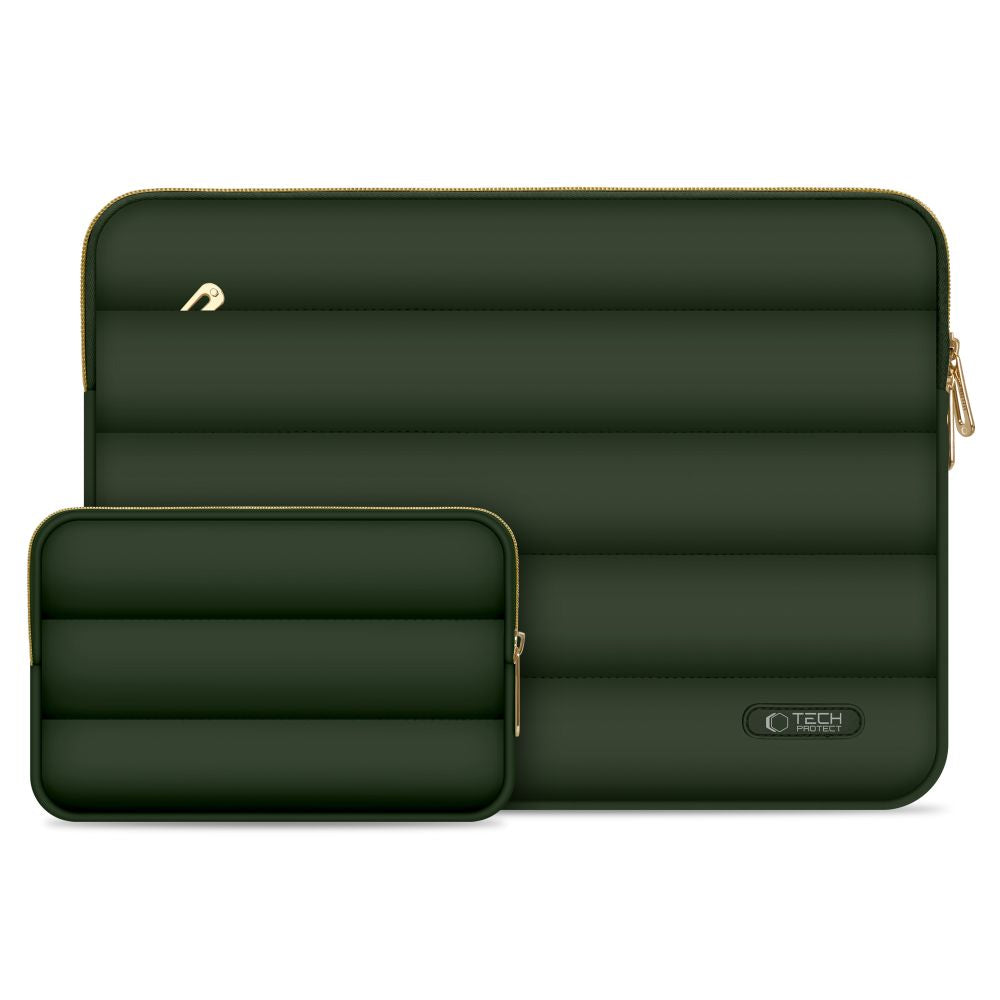 Nešiojamojo kompiuterio krepšys 15-16 Tech-Protect Puffy - Alyvuogių spalvos -- Laptop Bags