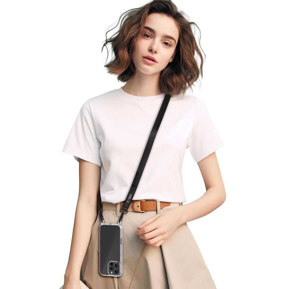 Tech-Protect C65 Rope Crossbody Leash - juodas -- Other phone accessories