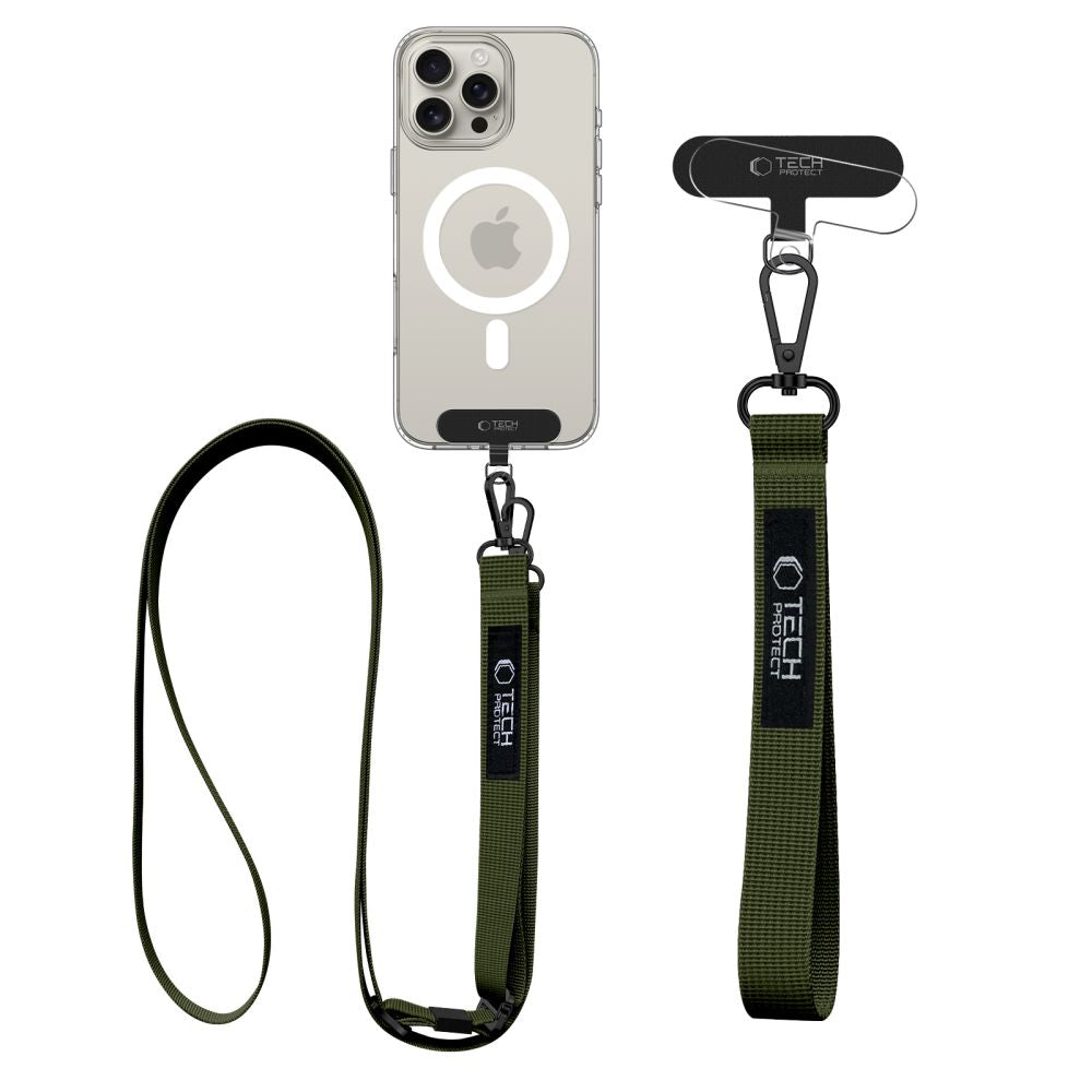 Tech-Protect C65 Rope Crossbody Leash - alyvuogių -- Other phone accessories