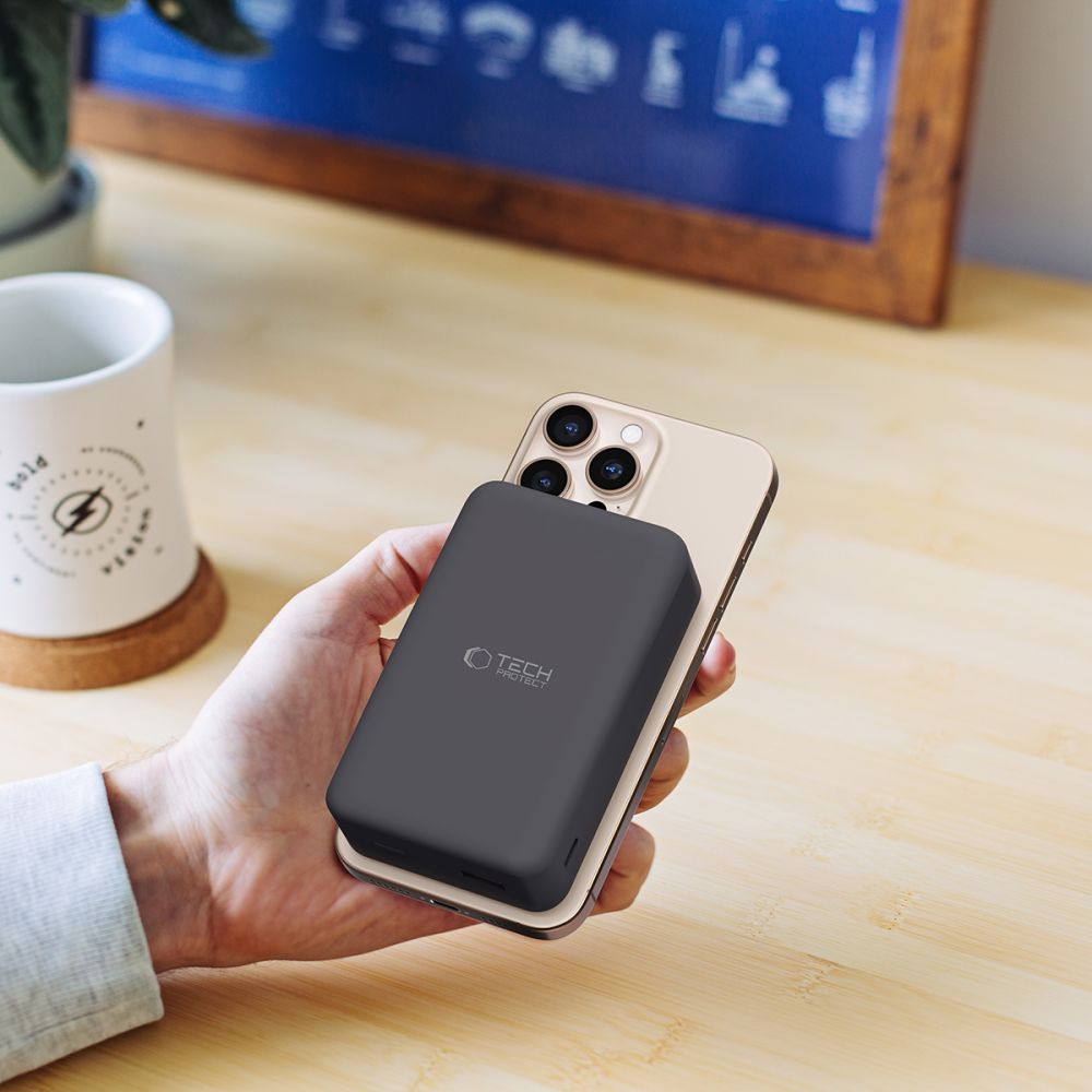 Tech-Protect išorinė baterija PB12 LifeMag MagSafe 20000MAH - juoda -- Powerbanks