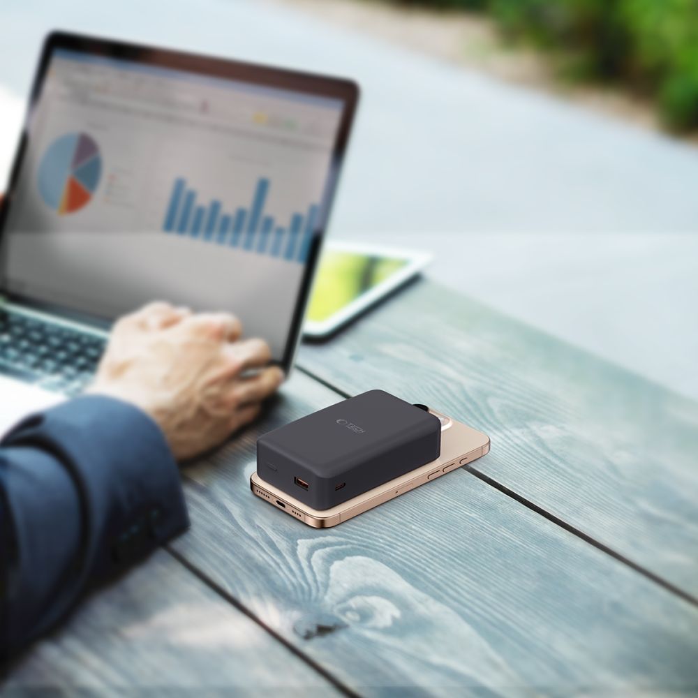 Tech-Protect išorinė baterija PB12 LifeMag MagSafe 20000MAH - juoda -- Powerbanks