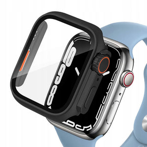 Tech-Protect Defense360 dėklas Apple Watch 46 mm – juodas/oranžinis -- Apple Watch 10 46 mm