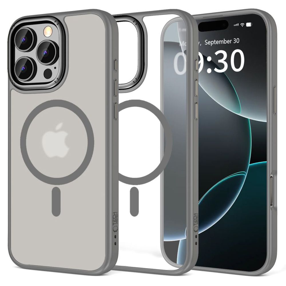 Tech-Protect MagEdge MagSafe dėklas iPhone 16 Pro Max – titano -- iPhone 16 Pro Max