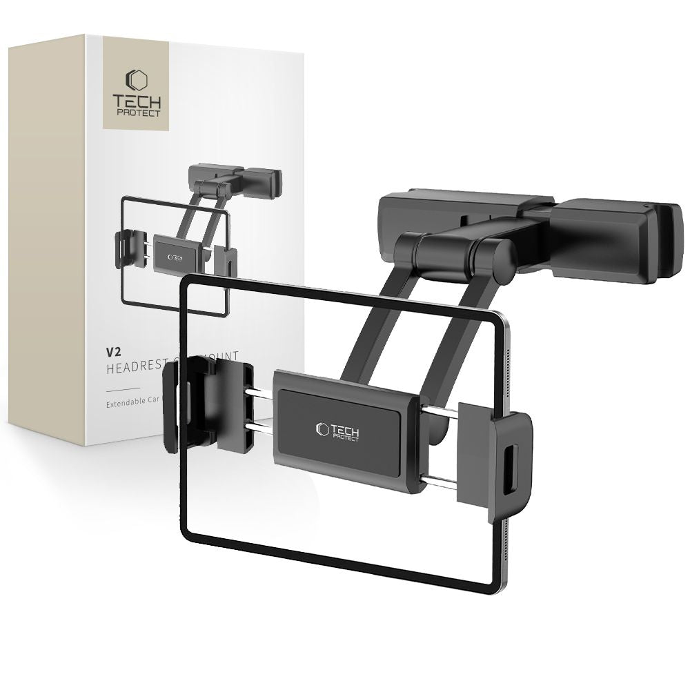 Tech-Protect automobilinis galvos atramos laikiklis V2 - juodas -- Cell phone holders
