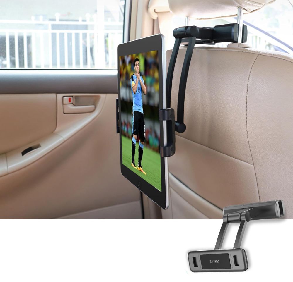 Tech-Protect automobilinis galvos atramos laikiklis V2 - juodas -- Cell phone holders