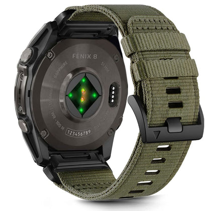 Tech-protect nylon strap skirtas garmin fenix 5x / 5x PLUS / 6x / 6x PRO / 7x / 8 (51 mm) - žalia -- Watch Straps