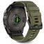 Tech-protect nylon strap skirtas garmin fenix 5x / 5x PLUS / 6x / 6x PRO / 7x / 8 (51 mm) - žalia -- Watch Straps