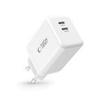 Tech-Protect NC45W-GAN 2-PORT PD45W įkroviklis - baltas -- Cell phone chargers