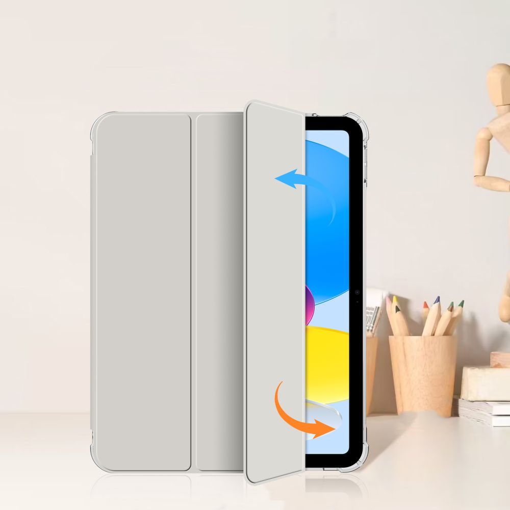Tech-Protect SC Pen Hybrid dėklas iPad 10 (2022) – pilkas, skaidrus -- iPad 10 (2022)