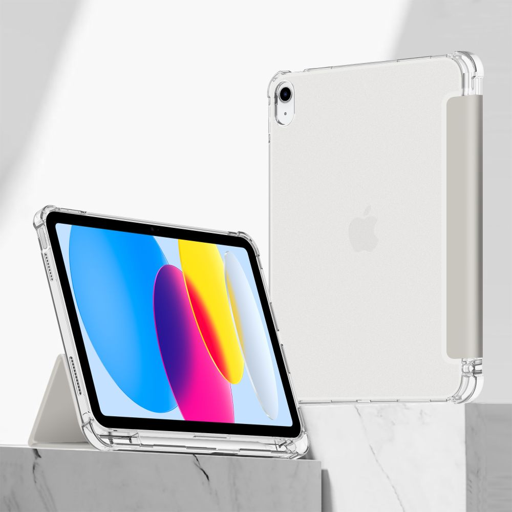 Tech-Protect SC Pen Hybrid dėklas iPad 10 (2022) – pilkas, skaidrus -- iPad 10 (2022)