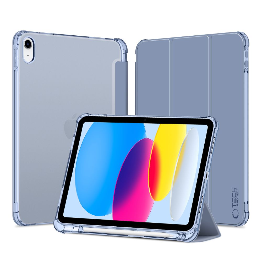 Tech-Protect SC Pen Hybrid dėklas iPad 10 (2022) – mėlynas, skaidrus -- iPad 10 (2022)