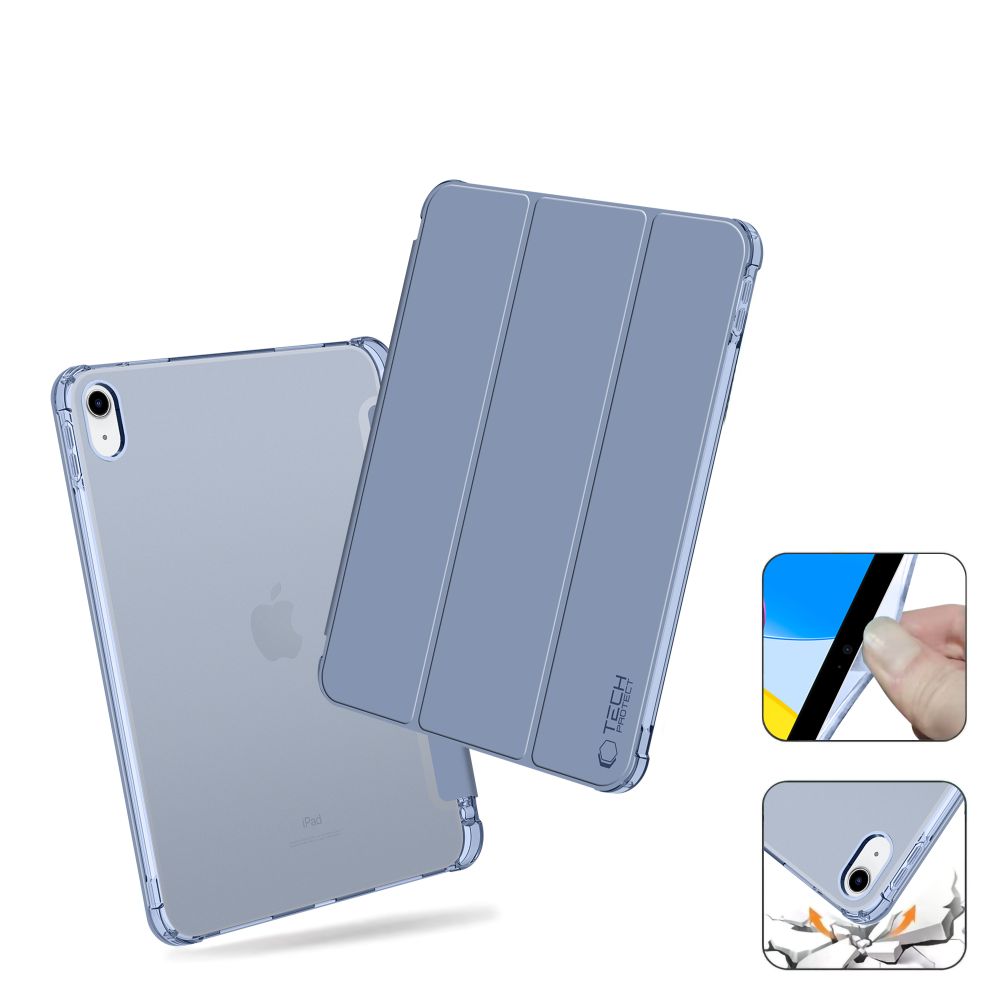 Tech-Protect SC Pen Hybrid dėklas iPad 10 (2022) – mėlynas, skaidrus -- iPad 10 (2022)