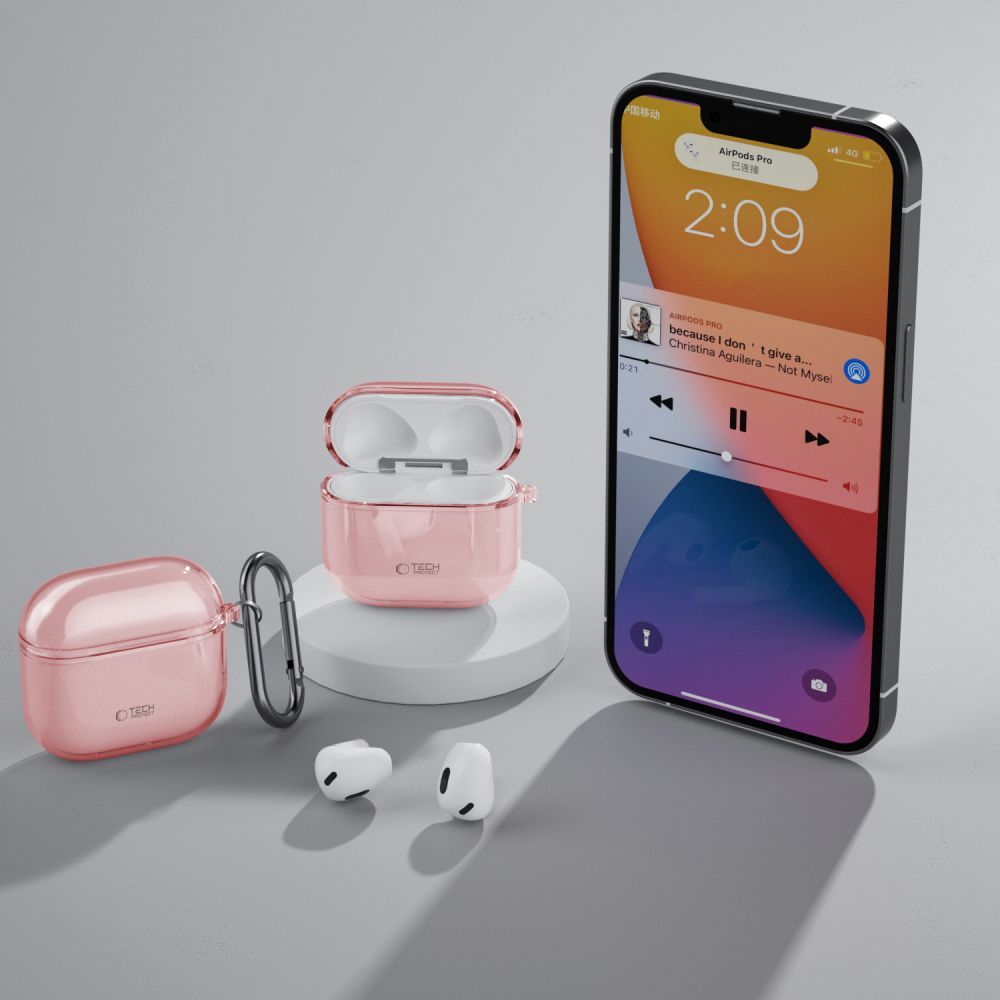 Tech-Protect FlexAir dėklas AirPods 4 – rožinis -- AirPods 4