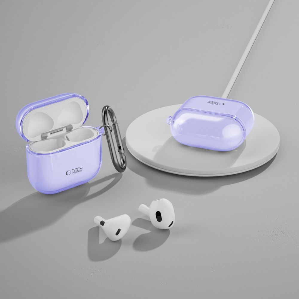 Tech-Protect FlexAir dėklas AirPods 4 – violetinis -- AirPods 4