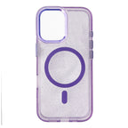 Wozinsky blizgus MagSafe dėklas Galaxy S25 – violetinis