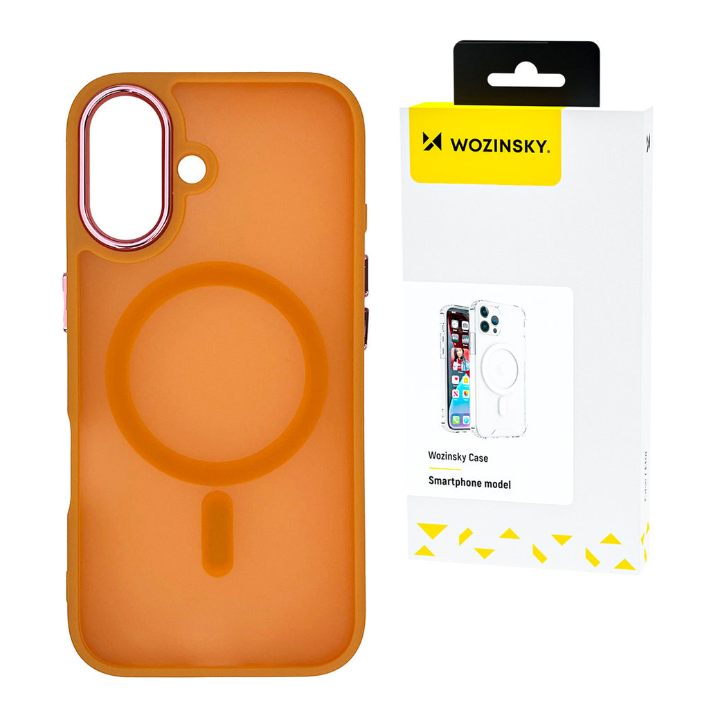 MagSafe magnetinis dėklas Samsung Galaxy S25 – oranžinis