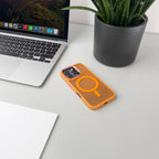 Wozinsky MagSafe dėklas Samsung Galaxy S24 FE – oranžinis