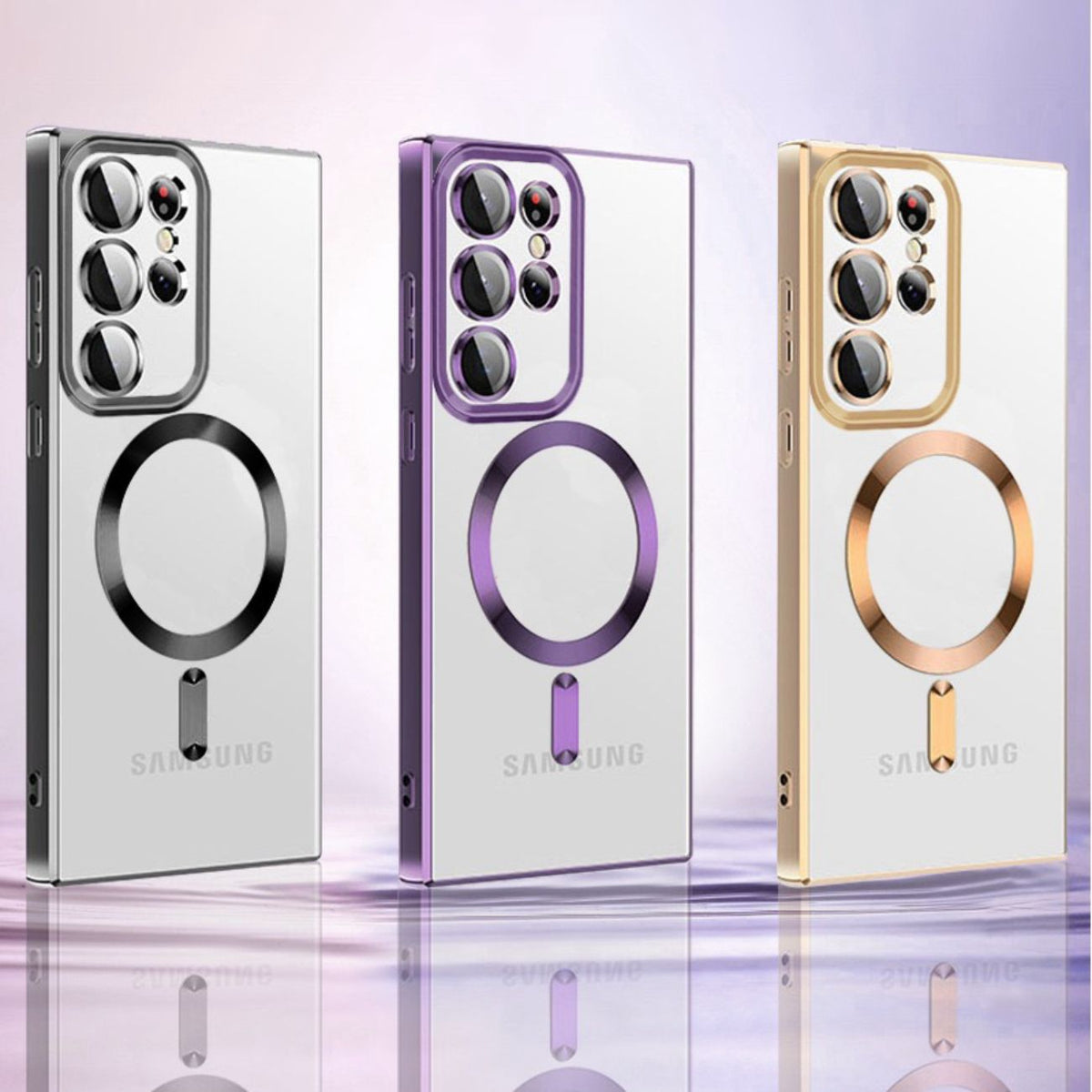 Wozinsky MagSafe dėklas Samsung Galaxy S24 FE – auksinis