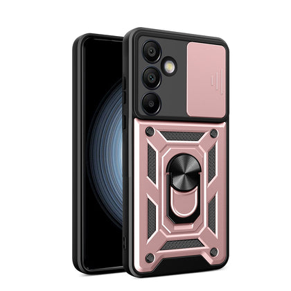 Hybrid Armor Camshield dėklas Samsung Galaxy A56 – rožinis