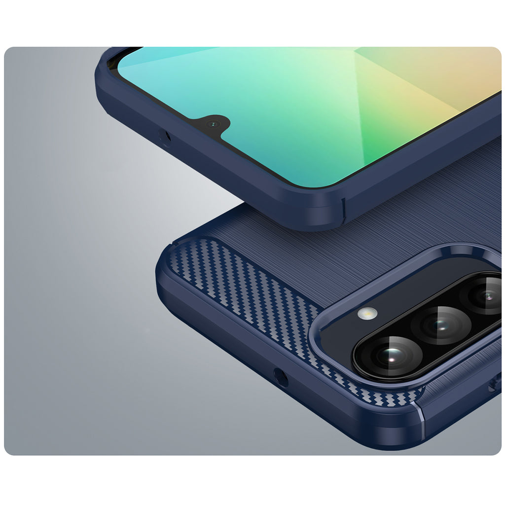 Carbon Case TPU dėklas Samsung Galaxy A26 – mėlynas