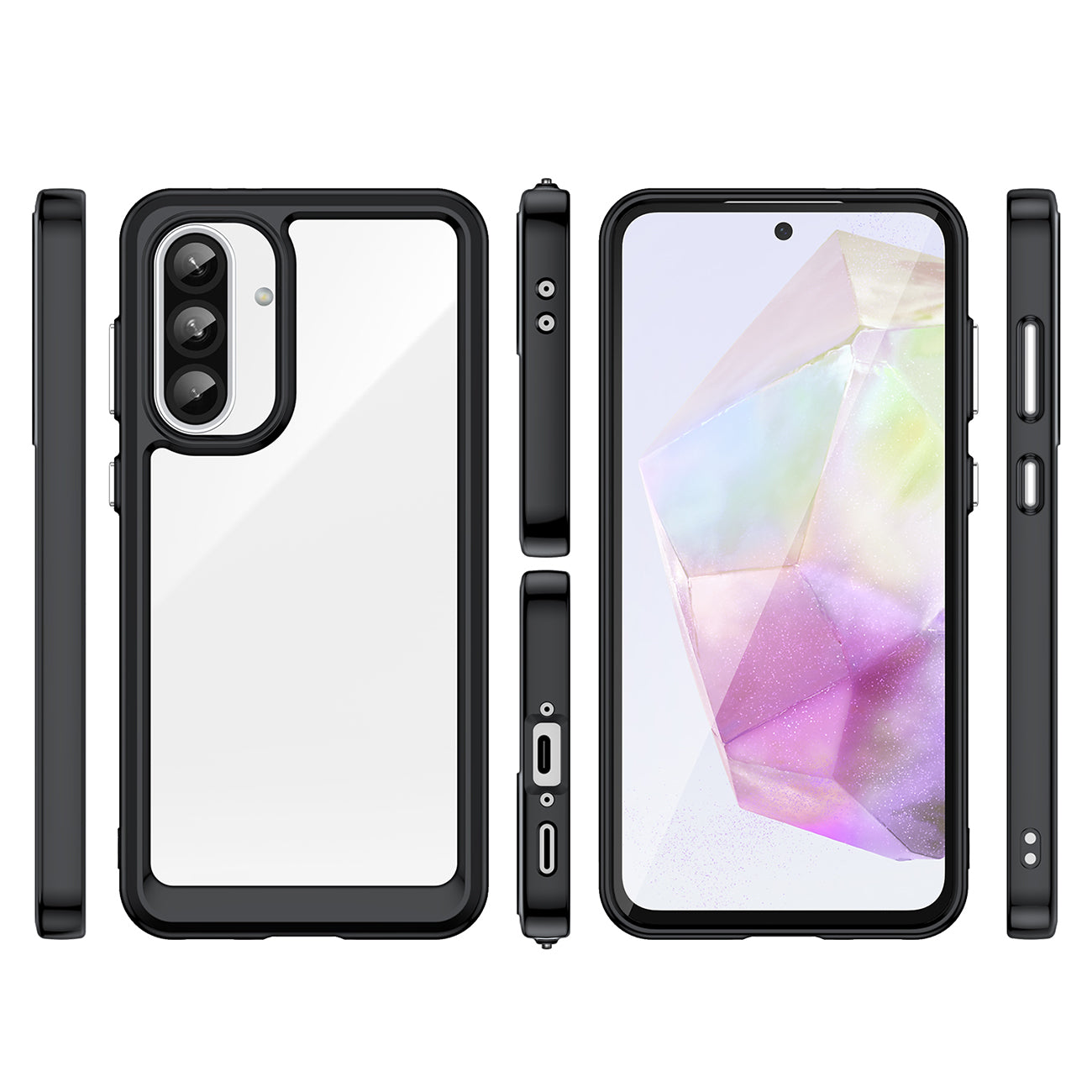 Outer Space dėklas Samsung Galaxy A26 – juodas