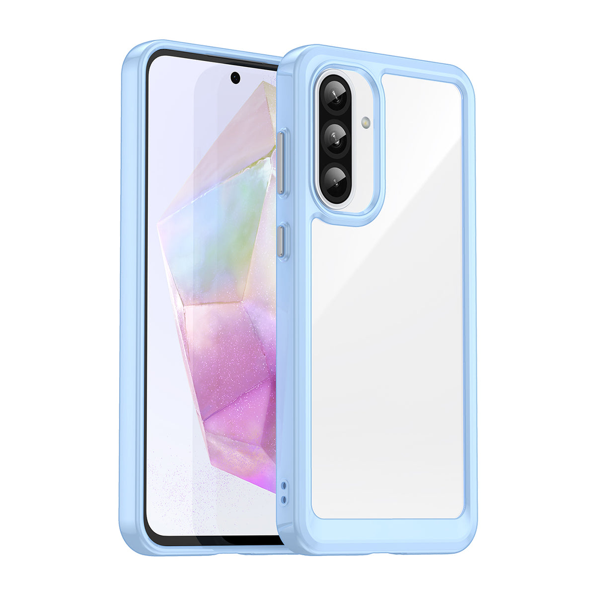 Skaidrus „Outer Space“ dėklas Samsung Galaxy A26 – mėlynas