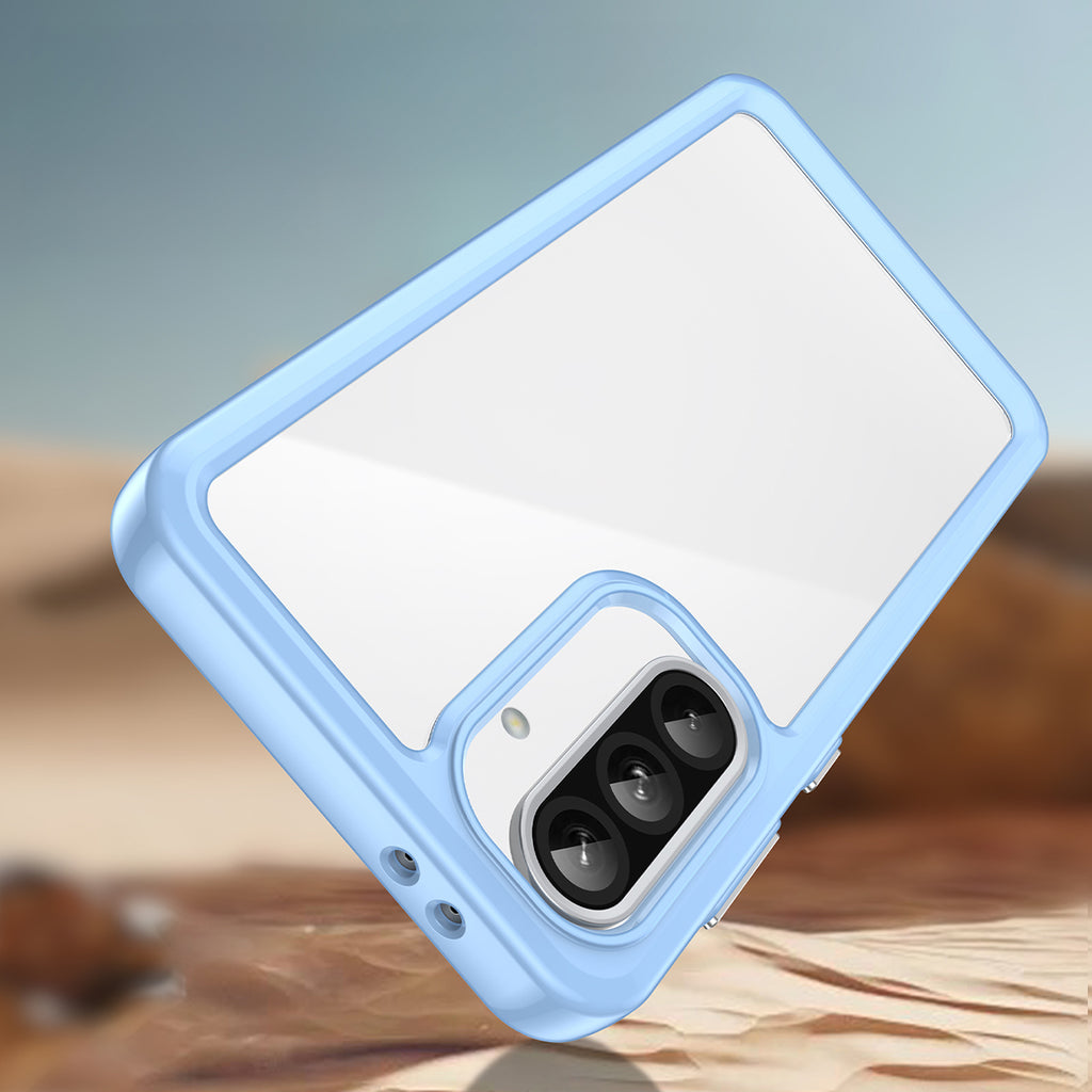 Skaidrus „Outer Space“ dėklas Samsung Galaxy A26 – mėlynas