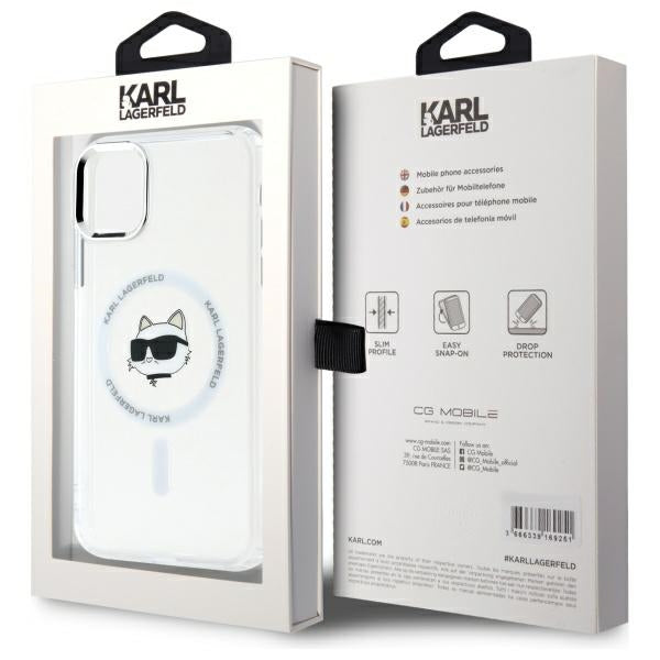 Karl Lagerfeld MagSafe dėklas iPhone 11 – baltas -- iPhone 11
