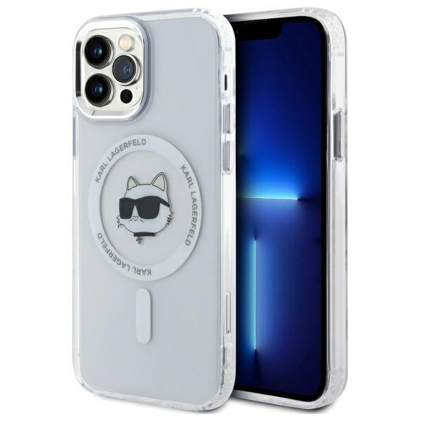 Karl Lagerfeld MagSafe dėklas iPhone 12/12 Pro – baltas -- iPhone 12