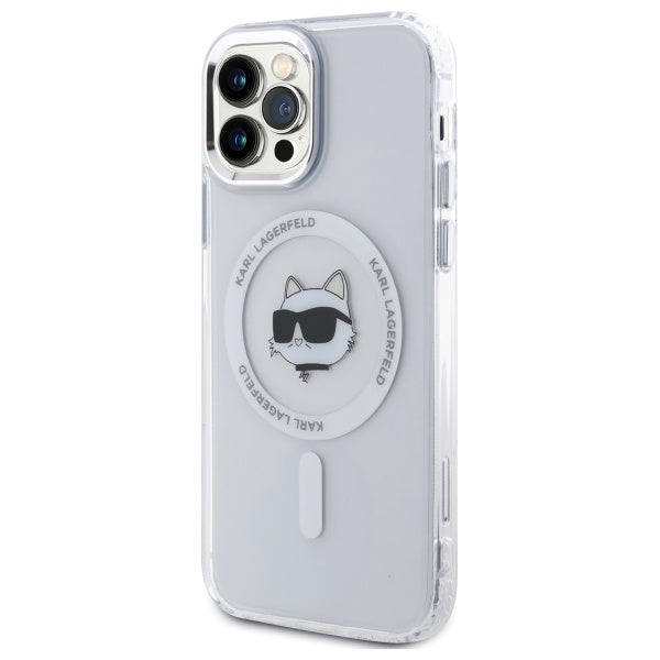 Karl Lagerfeld MagSafe dėklas iPhone 12/12 Pro – baltas -- iPhone 12