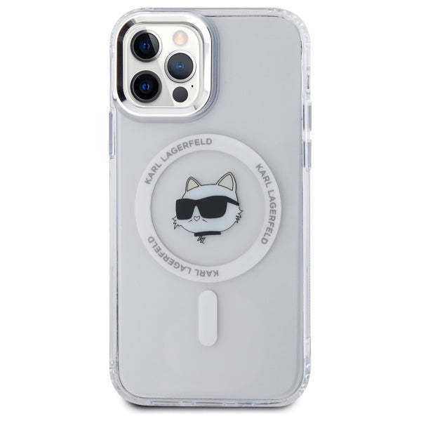 Karl Lagerfeld MagSafe dėklas iPhone 12/12 Pro – baltas -- iPhone 12