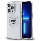 Karl Lagerfeld MagSafe dėklas iPhone 13 Pro – baltas