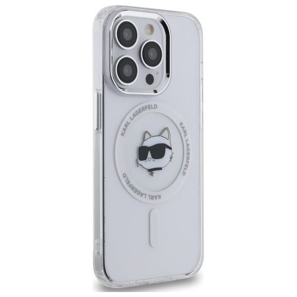 Karl Lagerfeld MagSafe dėklas iPhone 13 Pro – baltas