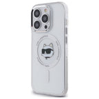 Karl Lagerfeld MagSafe dėklas iPhone 14 Pro – baltas