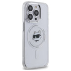 Karl Lagerfeld MagSafe dėklas iPhone 14 Pro – baltas