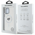 Karl Lagerfeld MagSafe dėklas iPhone 14 Pro Max – baltas -- iPhone 14 Pro Max