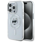 Karl Lagerfeld MagSafe dėklas iPhone 15 Pro – baltas -- iPhone 15 Pro