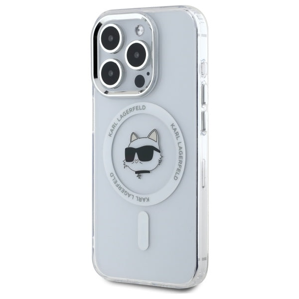 Karl Lagerfeld MagSafe dėklas iPhone 15 Pro – baltas -- iPhone 15 Pro