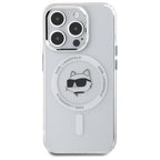 Karl Lagerfeld MagSafe dėklas iPhone 15 Pro – baltas -- iPhone 15 Pro