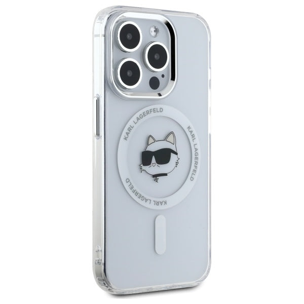 Karl Lagerfeld MagSafe dėklas iPhone 15 Pro – baltas -- iPhone 15 Pro