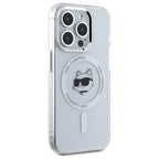 Karl Lagerfeld MagSafe dėklas iPhone 15 Pro – baltas -- iPhone 15 Pro
