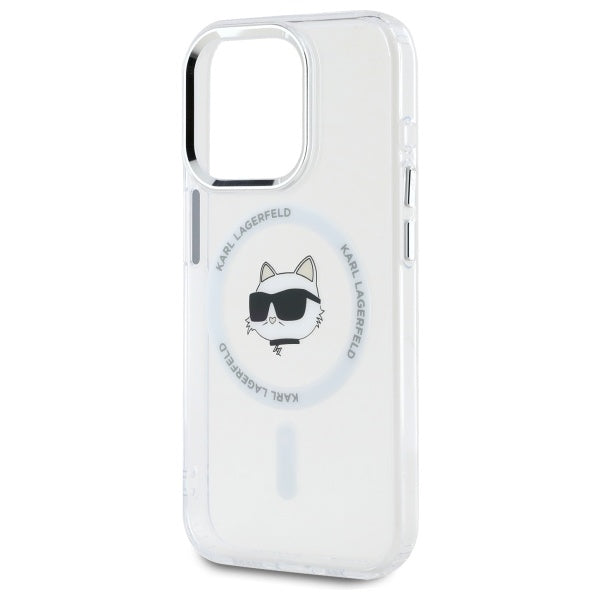 Karl Lagerfeld MagSafe dėklas iPhone 15 Pro – baltas -- iPhone 15 Pro