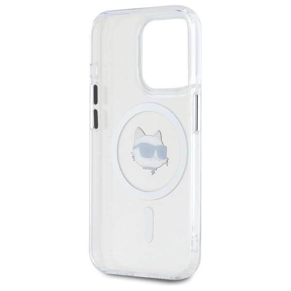 Karl Lagerfeld MagSafe dėklas iPhone 15 Pro – baltas -- iPhone 15 Pro