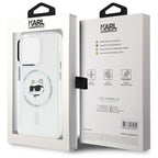 Karl Lagerfeld MagSafe dėklas iPhone 15 Pro – baltas -- iPhone 15 Pro