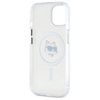 Karl Lagerfeld MagSafe dėklas iPhone 15 Plus – baltas