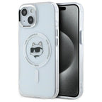 Karl Lagerfeld MagSafe dėklas iPhone 15 – baltas