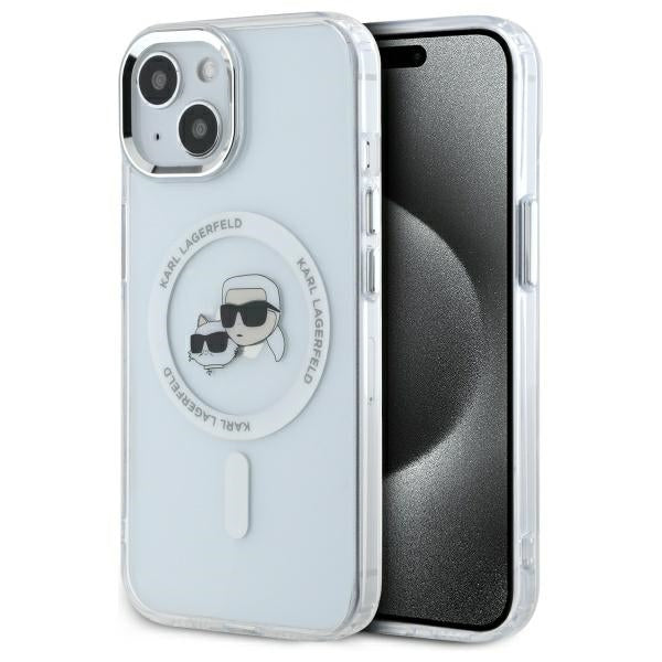 Karl Lagerfeld MagSafe dėklas iPhone 15 – baltas -- iPhone 15