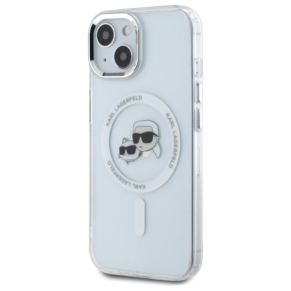Karl Lagerfeld MagSafe dėklas iPhone 15 – baltas -- iPhone 15